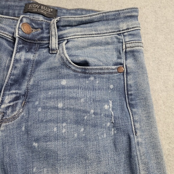 Judy Blue Jeans Womens 1/25 Boyfriend Fit Loose Distressed‎ Trendy Denim - Picture 3 of 13